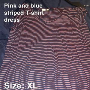 COPY - Blue / pink T-shirt dress